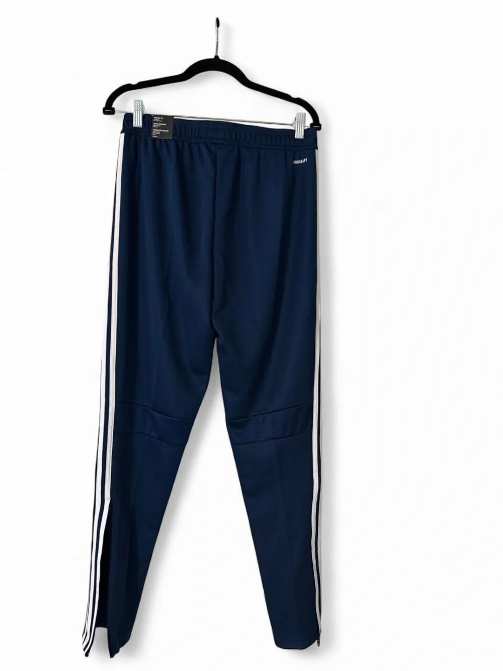 Adidas Men’s Tiro Essentials Training Track Pants - Blue with White Stripes